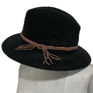 Adora Black Hat With Braided Band OS